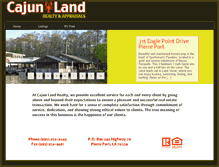 Tablet Screenshot of cajunlandrealty.com